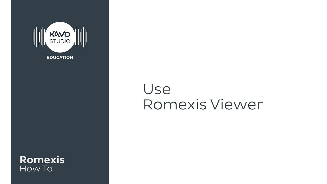 Romexis How To: Use romexis viewer
