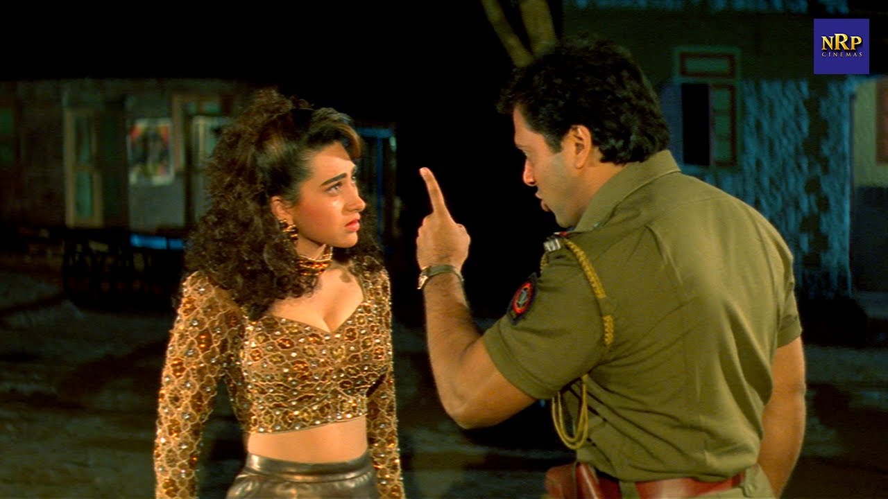 तुम जैसी लड़कियों के साथ बहुत बुरा सलूक करना चाहिये | Govinda & Karishma Kapoor Emotional Scene