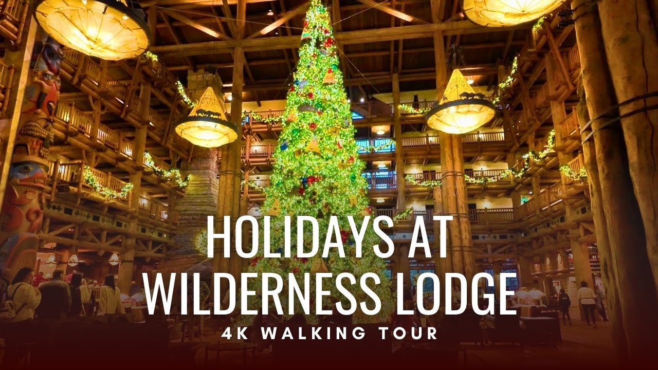 Holiday Walk at Disney’s Wilderness Lodge | December 2024 | 4K POV Walk