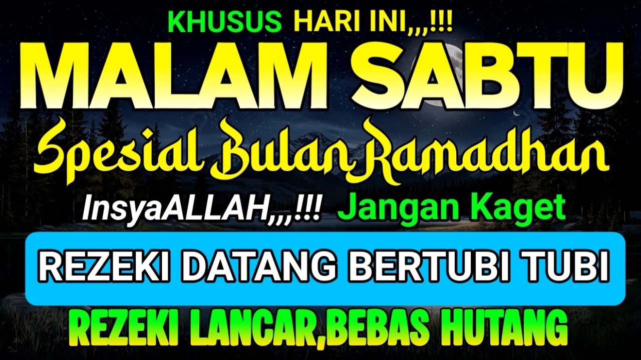 Putar Dzikir Ini ,,,! DZIKIR PEMBUKA PINTU REZEKI, DZIKIR PENARIK REZEKI | DZIKIR SORE...!