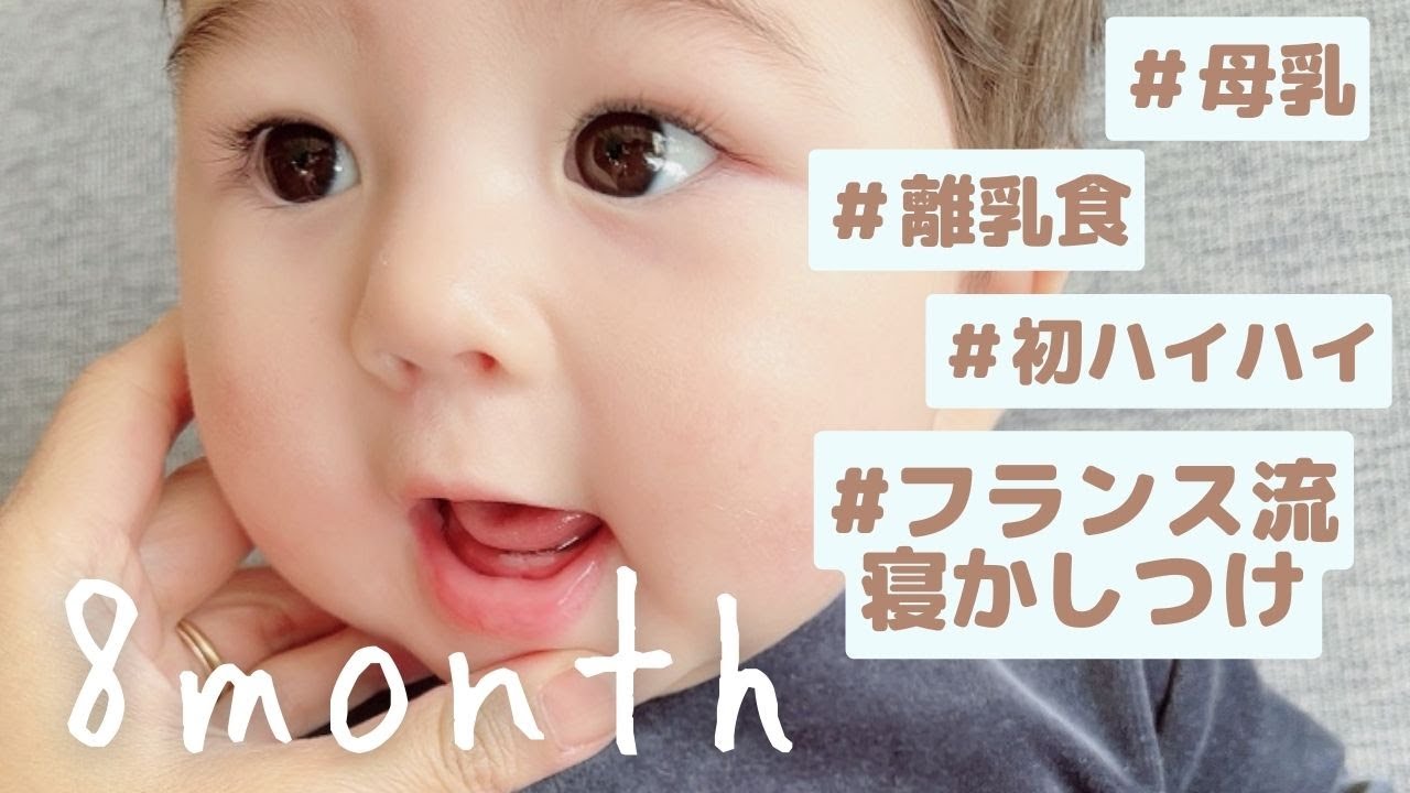 🇫🇷ハーフ🇯🇵８ヶ月赤ちゃん｜まったり休日の過ごし方（ほぼ完母・午前中寝かしつけ・離乳食）