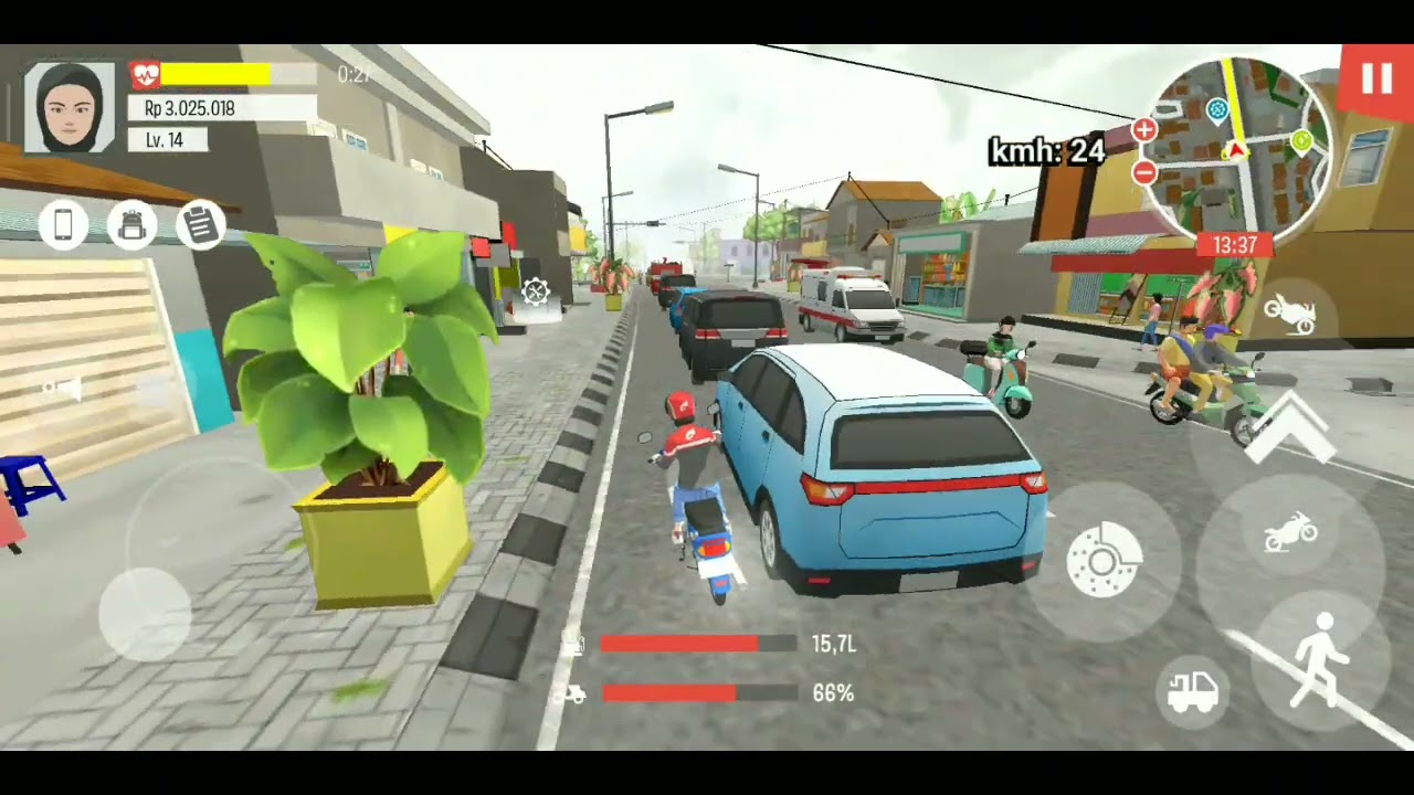 Membeli Motor Baru Ojol Life Simulator 