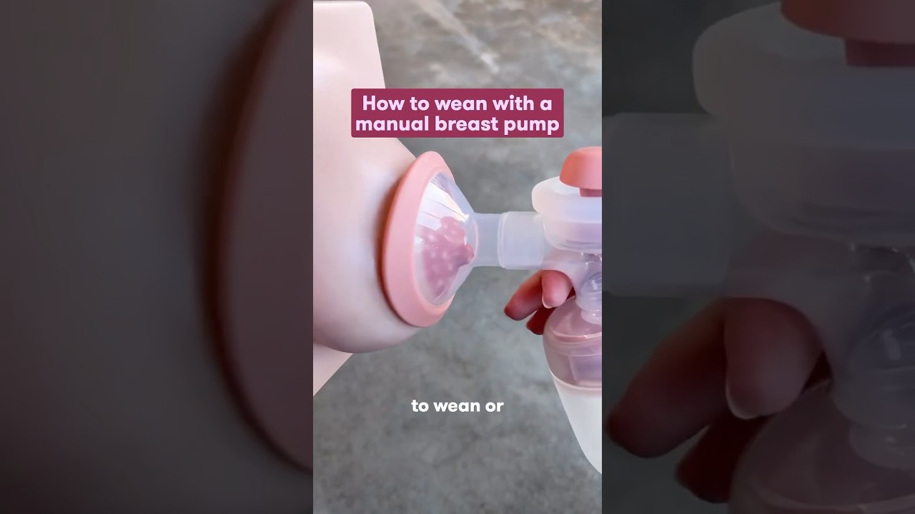 How to wean with a manual breast pump