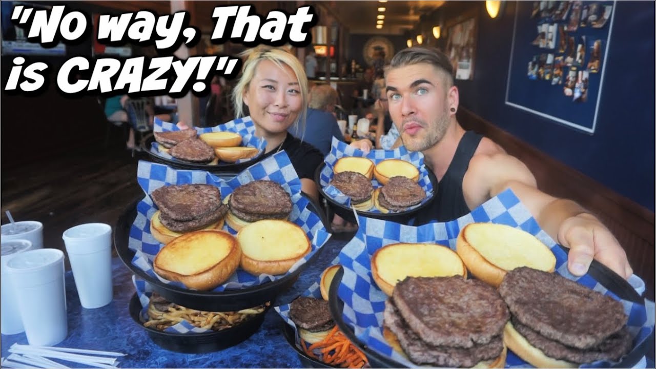 Giant Texas Burger Challenge! With New Record? | Austin Texas | Burger University | Man Vs Food