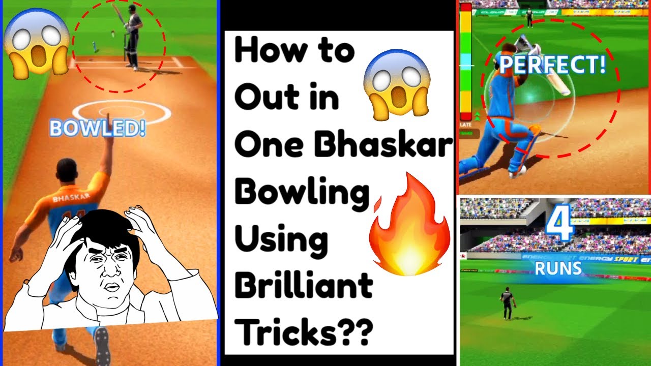 How to 🔴 Out in One 😱 Bhaskar Bowling 😈 in Cricket League Game | Bowling and Batting Tips and Tricks