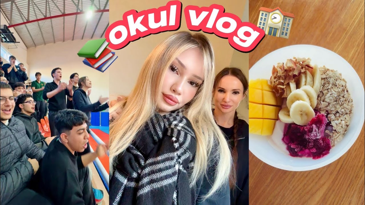 OKULDA BİR G&Uuml;N&Uuml;M, SINAV HAFTASINDA OKUL VLOG ~Destina Kaya