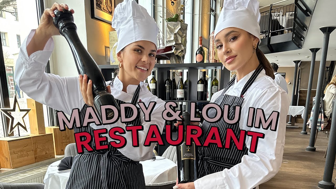 MADDY UND LOU IM RESTAURANT