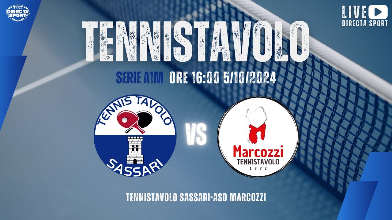 Tennistavolo A1M - Tennistavolo Sassari-ASD Marcozzi (1-4)