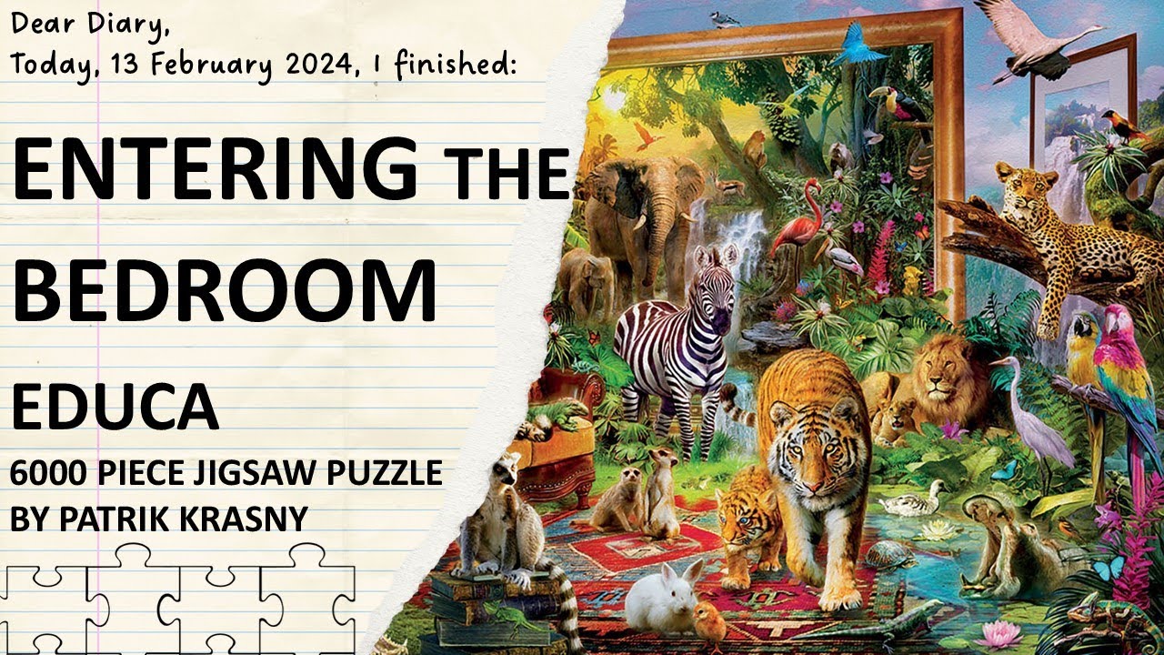 Educa:  Entering the bedroom (by Jan Patrik Krasny) 6000 piece jigsaw puzzle, released 2022.