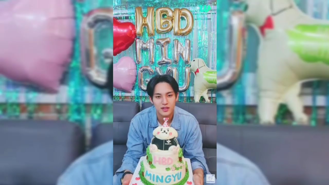 SEVENTEEN Mingyu's Birthday Weverse Live video for event at Kopi Chuseyo Cafe Lebakbulus 20240406