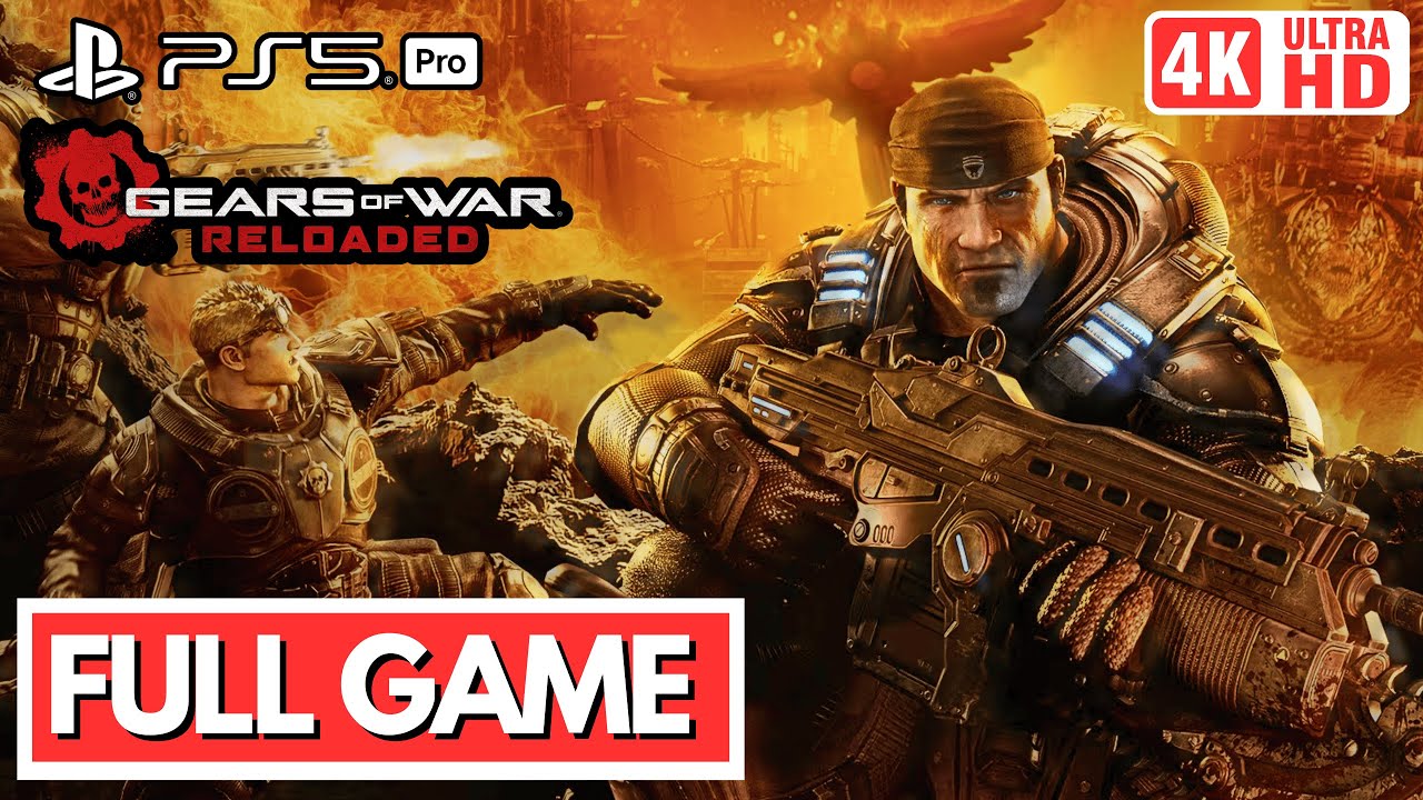 GEARS OF WAR RELOADED REMASTER Gameplay Walkthrough [PS5 PRO 4K 60FPS] FULL GAME - No Commentary