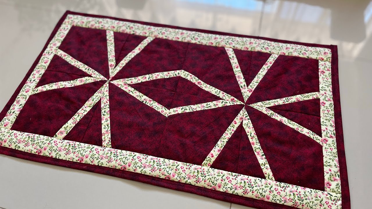 tapis en tissu &eacute;tape par &eacute;tape