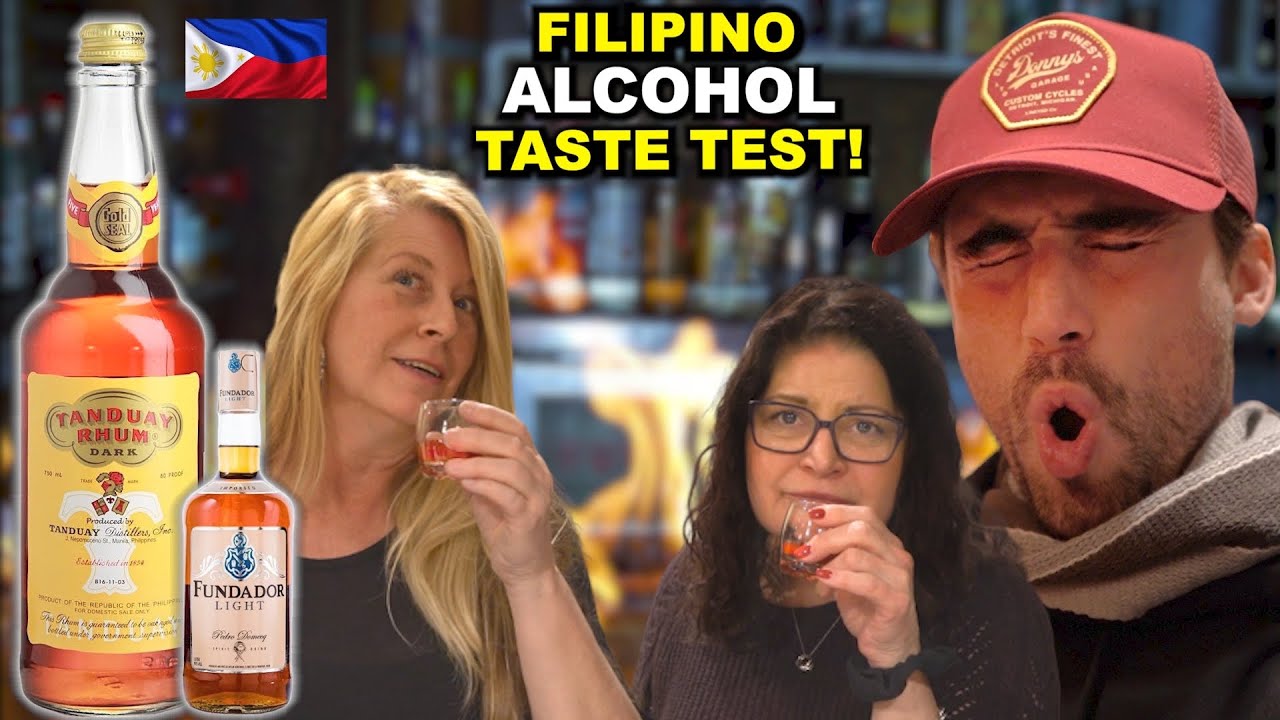 Канадцы впервые пробуют филиппинский алкоголь!! (Tanduay, Fundador, Fighter Wine)