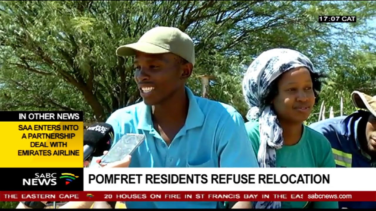 Pomfret villagers refuse relocation