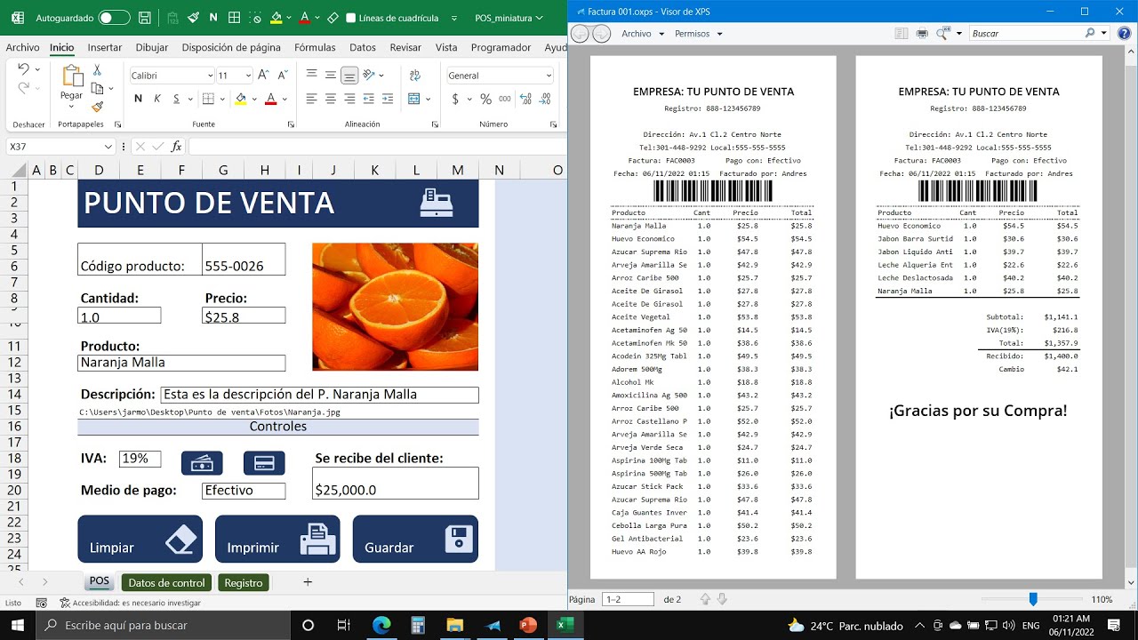 Cómo Crear una Aplicación de Punto de Venta en Excel desde Cero (Con Factura de Impresión Térmica)