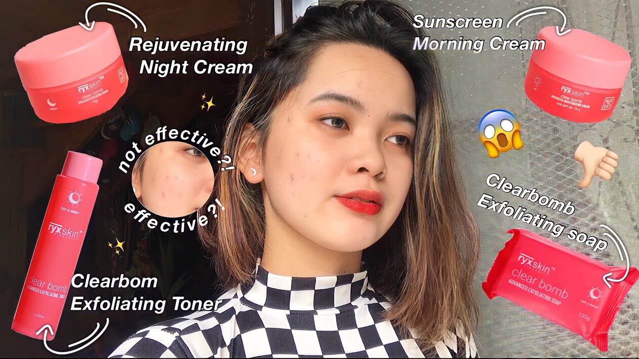 RYX CLEAR BOMB FOR ACNE PRONE SKIN HONEST REVIEW | Rejuvenating Set for Acne Prone