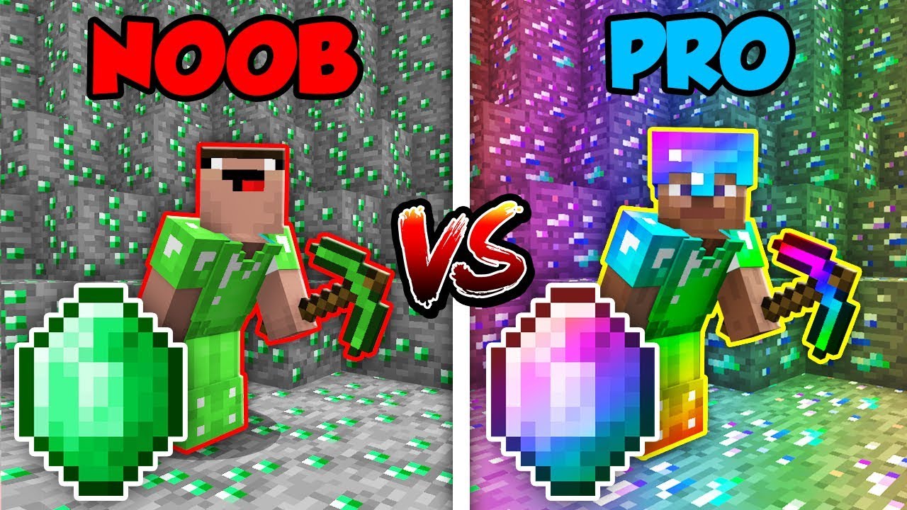 Minecraft NOOB vs. PRO: EMERALD BATTLE in Minecraft!