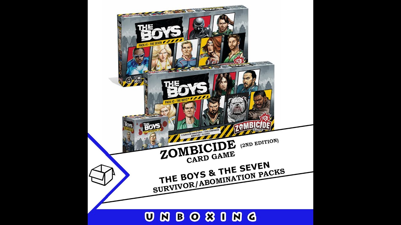 Zombicide: 2nd Edition - The Boys add-on packs [The Seven, The Boys and Supes Abominations]