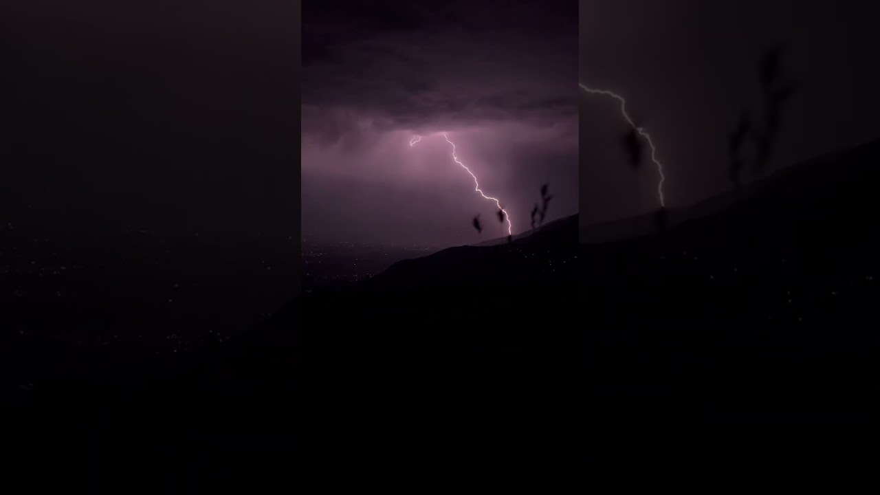 Thunderstorms ⛈️.                            #kashmir #climate #thunderstorm #mountains