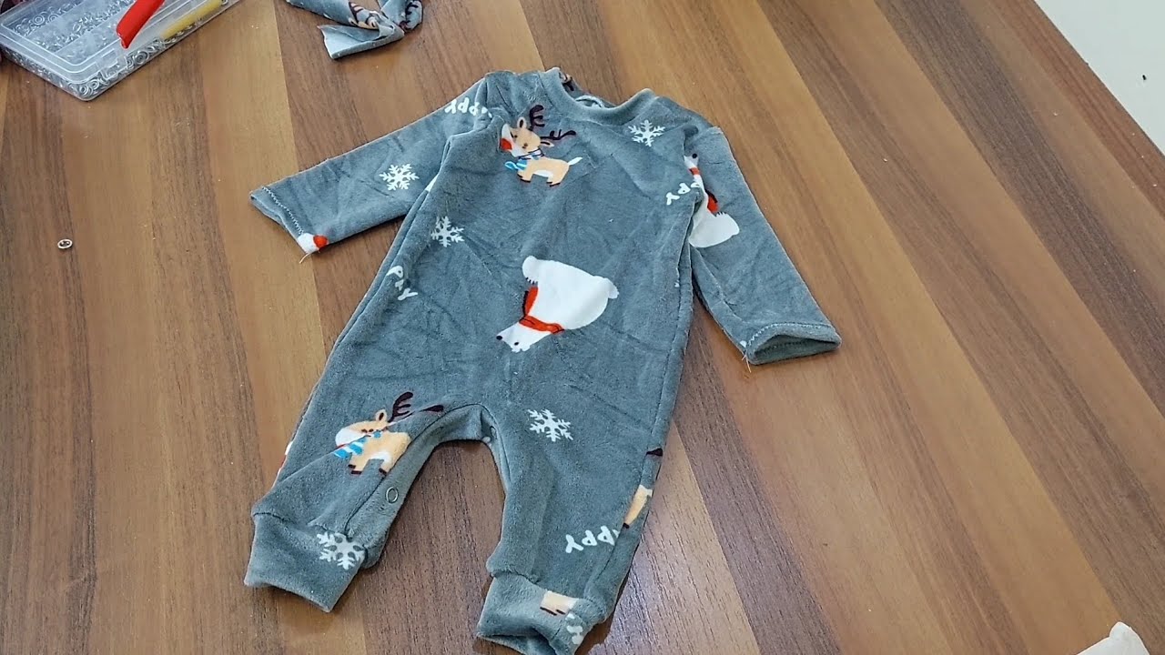 yeni başlayanlar için kolay anlatım ile bebek tulum dikimi