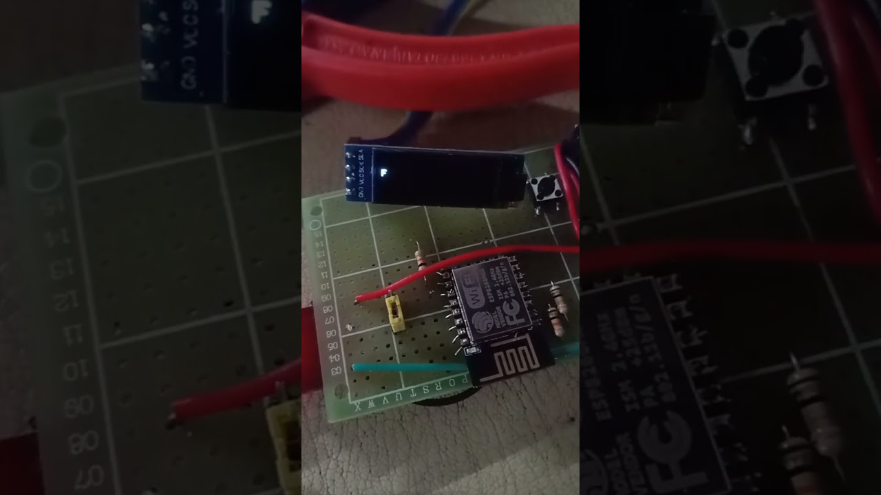 Testing OLED display on my DIY esp8266 board #arduino #esp8266project #smartphone #arduinoprojects