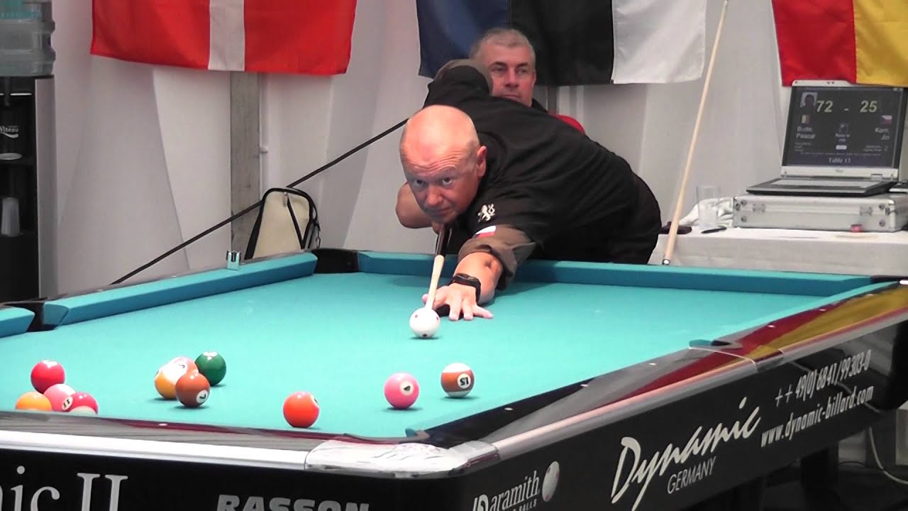 Jiří Korn na Mistrovství Evropy v poolbilliardu 2010 Lucembursko 14.1 nekonečná, Pavel Halamka