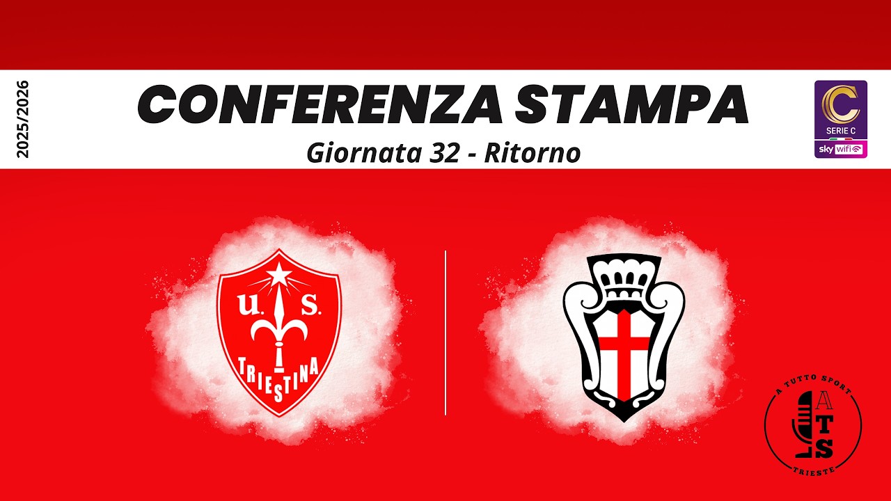 CONFERENZA STAMPA TRIESTINA - PRO VERCELLI - Giornata 32