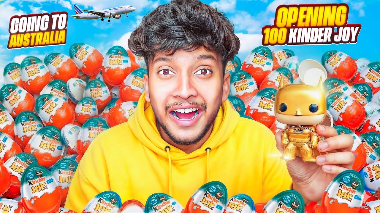 FINALLY GOLDEN BATMAN FOUND! 😱 100+ Kinder Joy Batman Edition Unboxing! (LUCKIEST EVER!)