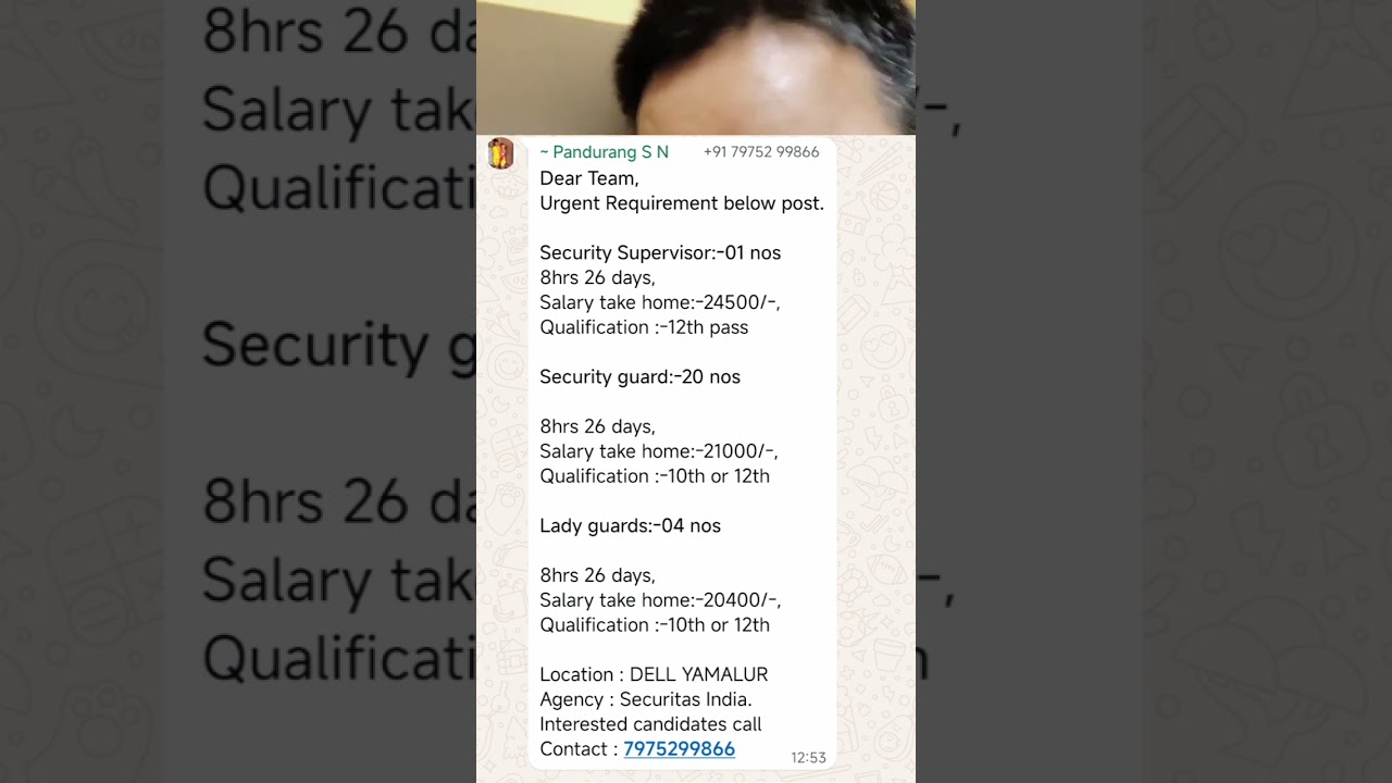 Security Job Update। In Bangalore City Only Best Agency #bangalorejob #urgenthiring  #securityguard