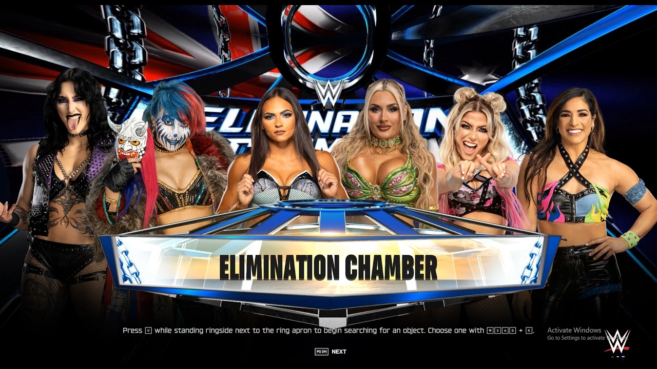 WWE 2K25 - 6 Women's Elimination Chamber Match