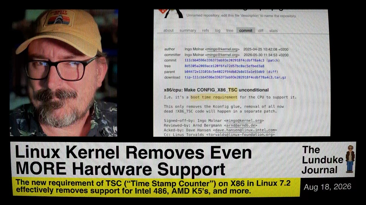 Ядро Linux удаляет поддержку еще БОЛЬШЕГО количества оборудования