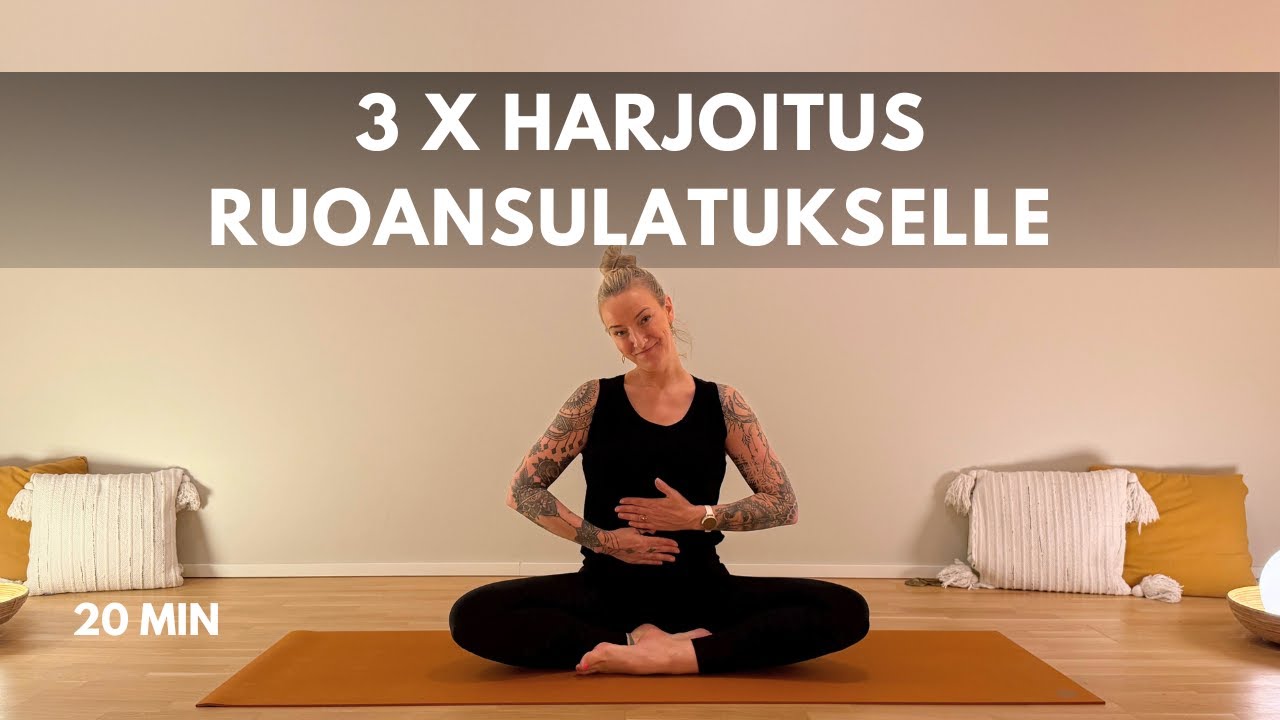 3 x Joogaharjoitukset Hoitamaan Ruoansulatusta -10 min