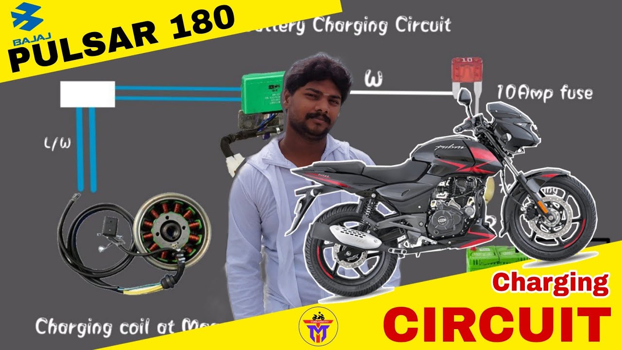 Bajaj Pulsar 180 Battery charging circuit | checking RR unit & Charging coil with multimeter #like