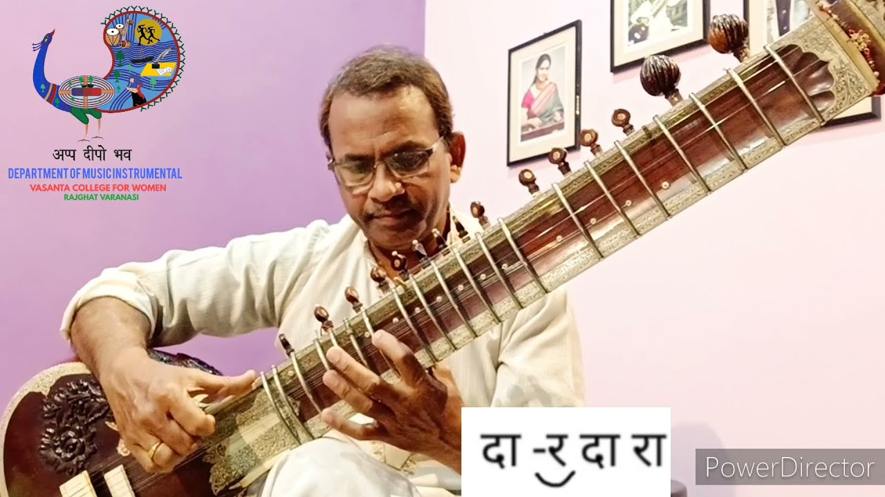 Mizrab Bol's Playing on Sitar.Part-4 सितार में मिज़राफ के बोलों की वादन विधि। भाग-4.Dr.Sanjay Verma