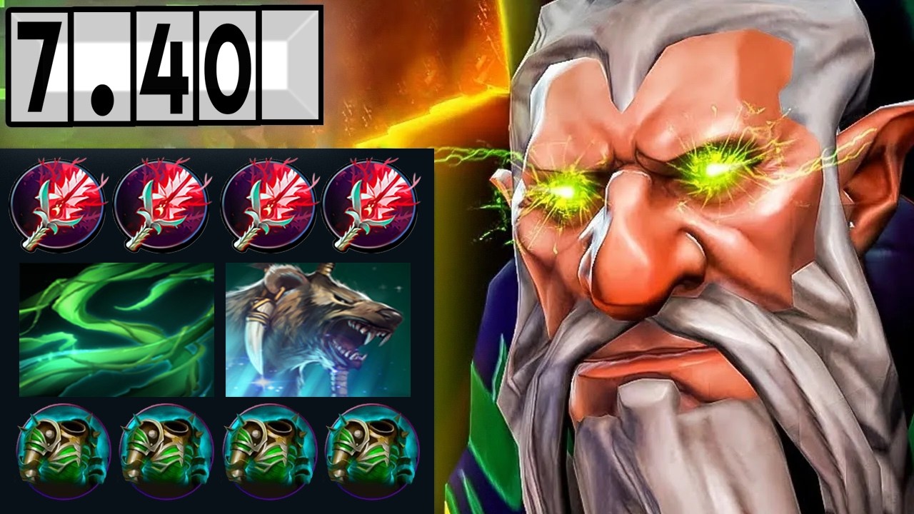 Lone Druid - In The New Patch! [Full Match Gameplay Dota 2] 7.40