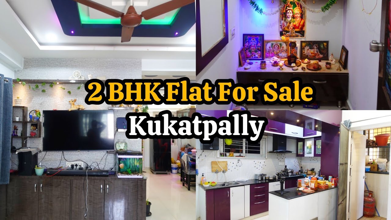 Fully Furnished 2 BHK Flat For Sale In Kukatpally 🏩 || Woodwork || 5 Years Old || Code: PAR- 932 ✨️
