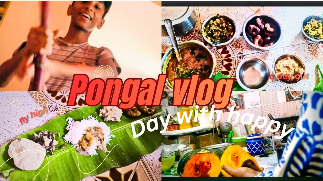Vlog || 💁🏻17 || Pongal vlog🌾#day with happiness😊# ytvideo# spl.Lunch# festival vibe# healthycooking 