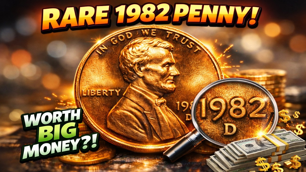 1982 D Penny Coin Worth $23,000? Rare 1982 One Cent Coin Value | Error Coins to Look For