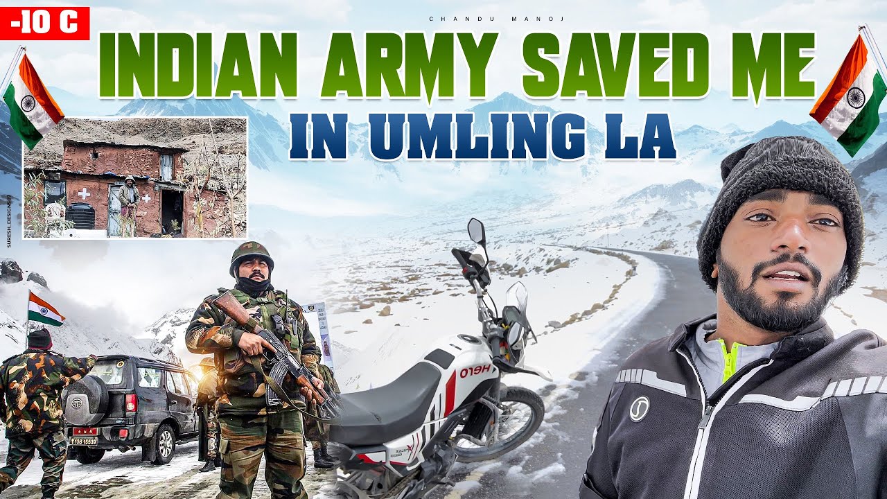 Indian Army gave me food and shelter || umlinga pass | Ladakh ride EP 4 | Bikes stuck at 19024 ft