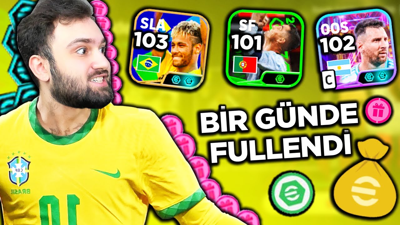 SIFIR HESABI 500TL İLE FULLEDİM 🏆 EFOOTBALL 2025 MOBİLE