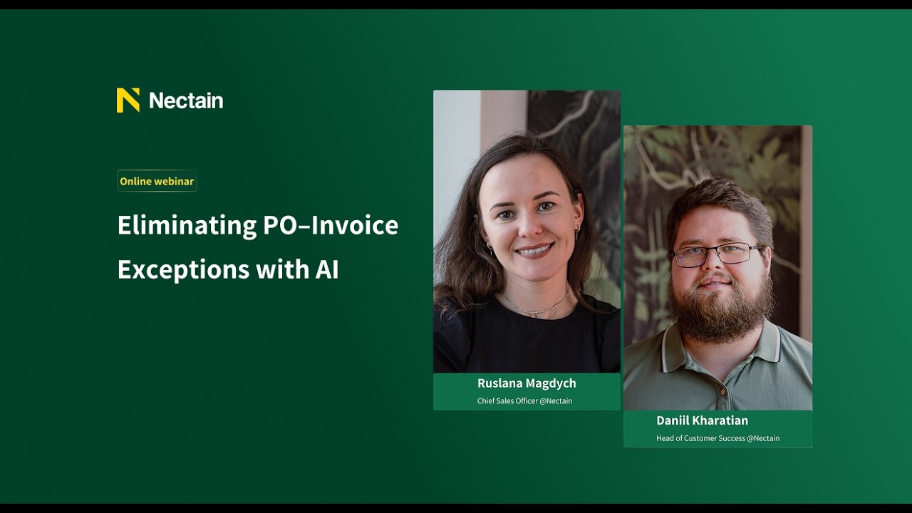 Eliminating PO–Invoice Exceptions with AI | Nectain Webinar