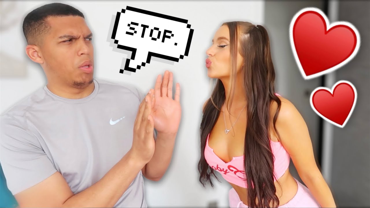 WIPING OFF MY GIRLFRIENDS KISSES TO SEE HER REACTION.. *GONE TOO FAR*