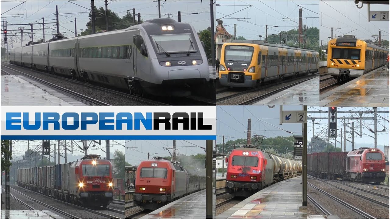 #Portugal2018 Comboios de Portugal, MEDWAY & Takargo Trains - Estação de Estarreja + announcements