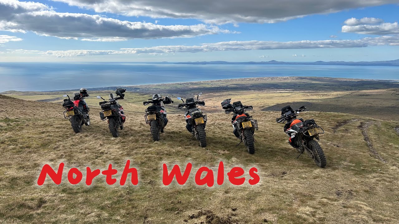 5 KTM's and 1 Aprilia in North Wales