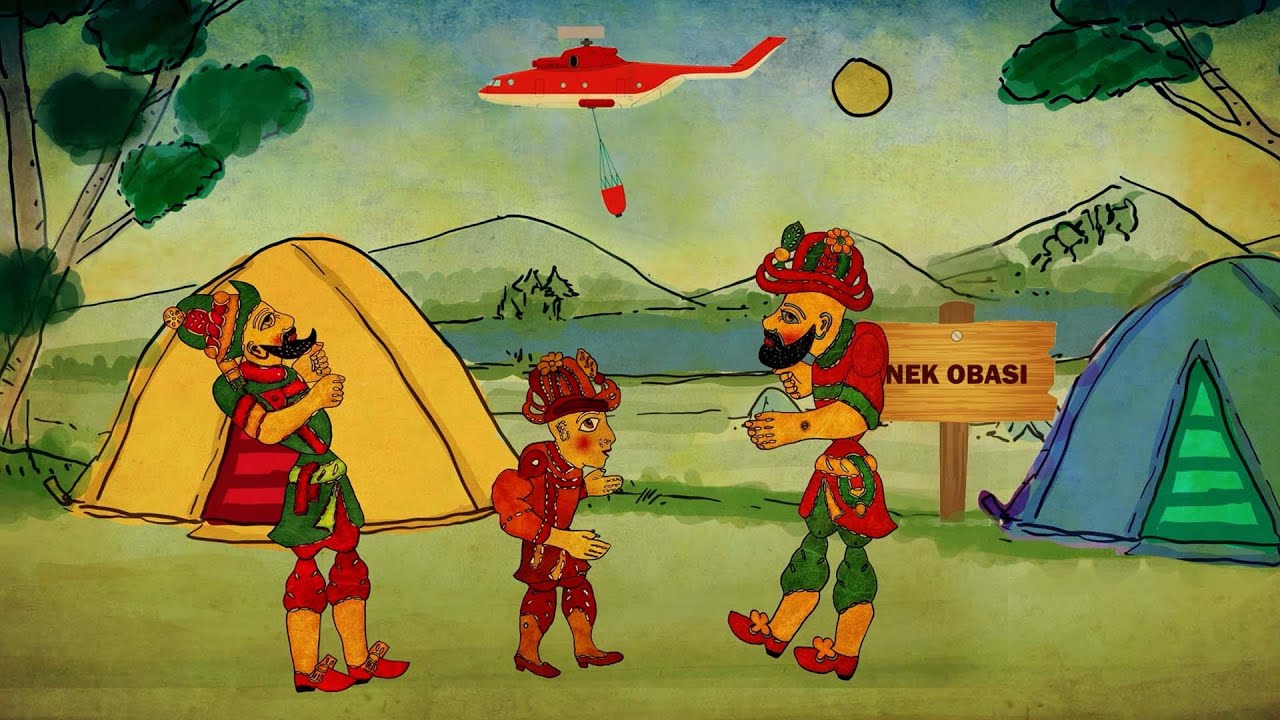 Karagöz ile Hacivat - Kaz Dağları | Çizgi Film