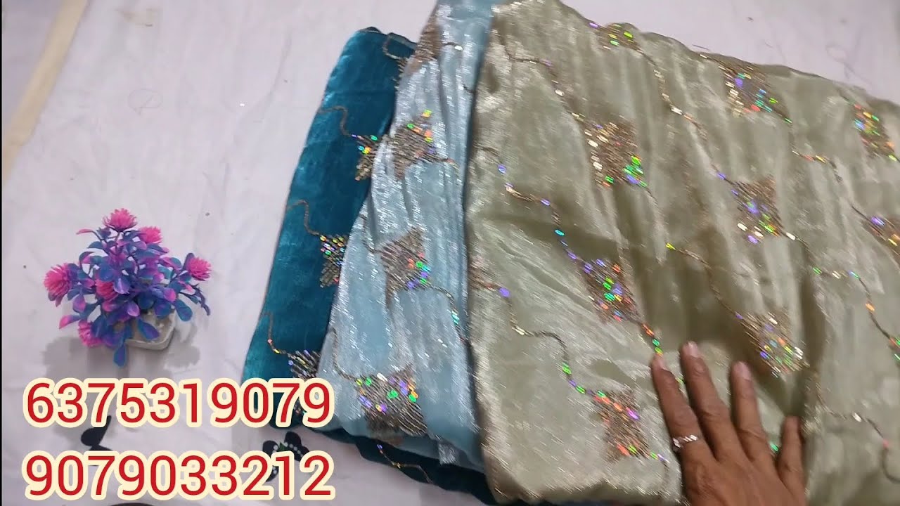 Jimichu Malti sikvas work fabric/jimichu work fabric/जिमिचु मल्टी स्क्वाश वर्क फैब्रिक/#fabric  ....