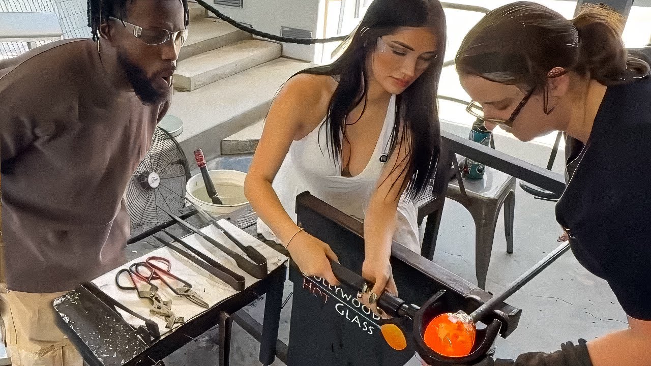 Savvy and Dean Learn How To Blow Glass