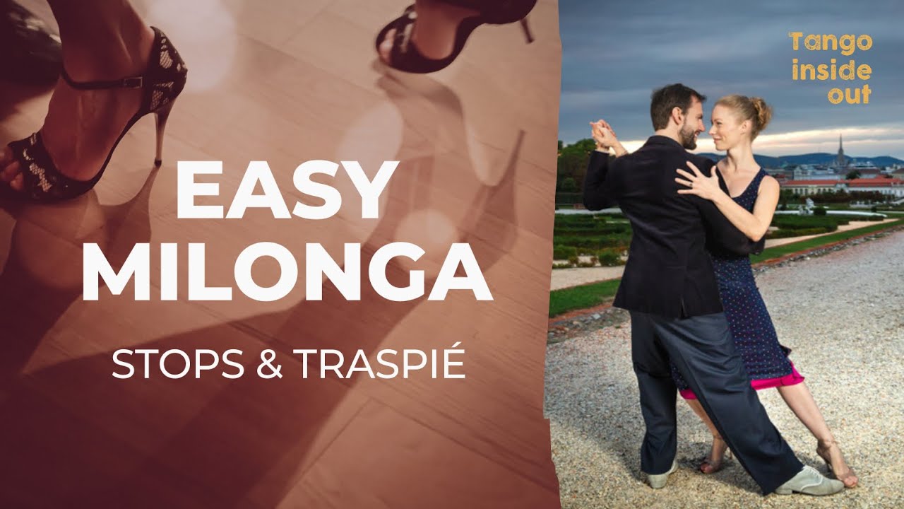 Easy Milonga Structure playing with Stops and Traspie #tango #dance #tutorial