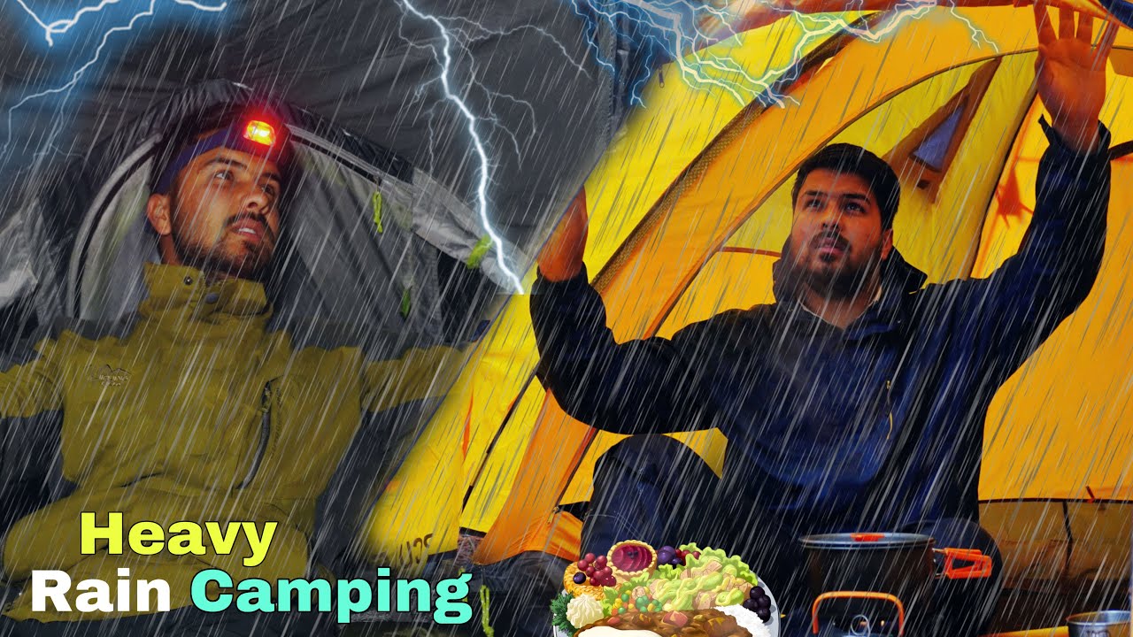 Solo Camping In Heavy Rain | Extreme Rain Camping In India | Camping Trip | #rain 