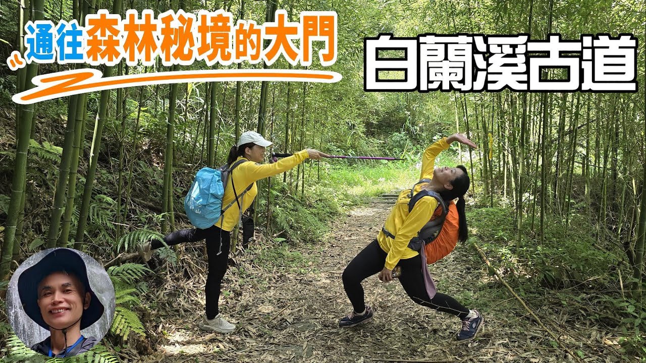 打開森林秘境大門白蘭溪古道，平緩好走，親子皆宜，高聳柳杉、筆直桂竹，森遊竹縣人氣打卡步道，兼具賞櫻、人文、歷史與自然的古道。